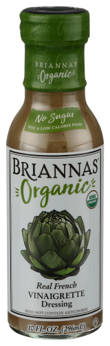 Briannas Dressing Frnch Vngrt Org 10 Oz