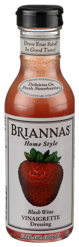 Briannas Drssng Vngrt Blush Wine 12 Oz