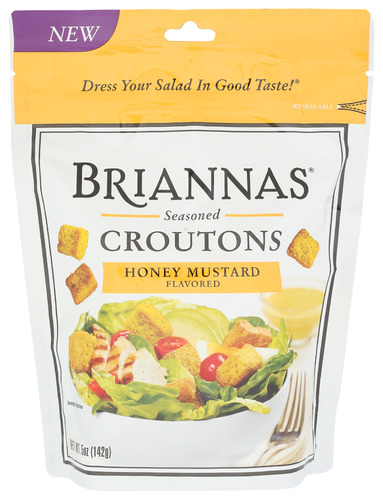 Briannas Croutons Honey Mustard 5 Oz