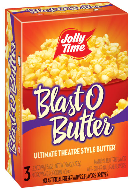 Jollytime, Blast-O-Butter Popcorn, Case Of 12, 9.6 Oz