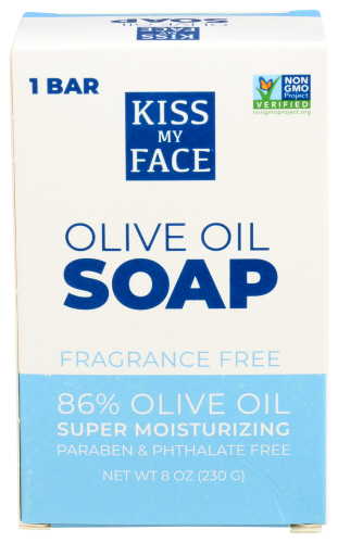 Kiss My Face Soap Bar Olive Oil 8 Oz