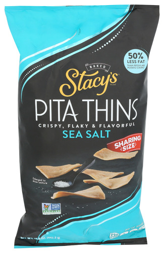 Stacys Pita Chip Thins Sea Salt Pita 15.60 Oz