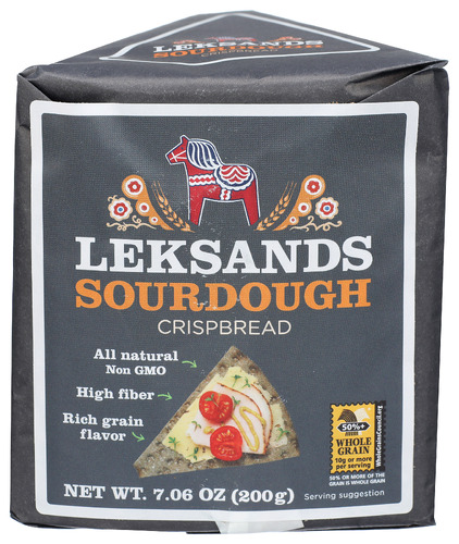 Leksands Crispbread Trngl Sourdgh 7.06 Oz