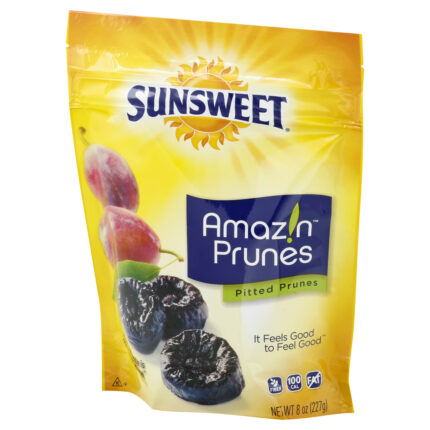 Sunsweet, Amazin Prunes Pitted Prunes Bag, Case Of 12, 8 Oz