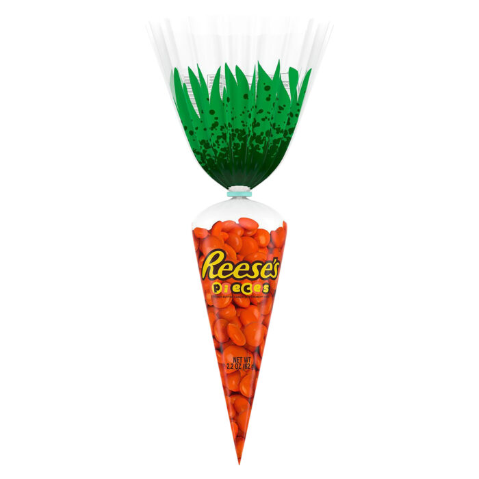 Reese'S, Peanut Butter Candy Easter Carrot Shaped Bag, Case Of 24, 2.2 Oz - Image 1