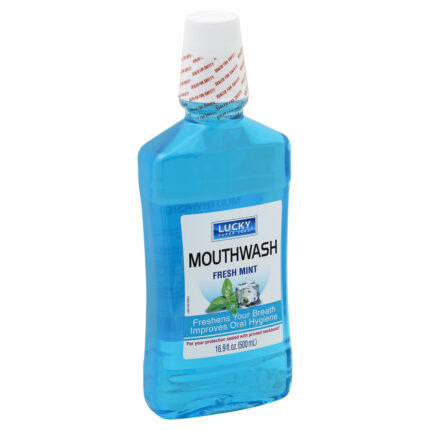 Lucky, Mouthwash Fresh Mint, Case Of 12, 16.9 Fl Oz