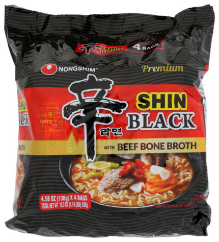 Nong Shim Noodle Shin Blck Ramyun 4Pk 18.32 Oz