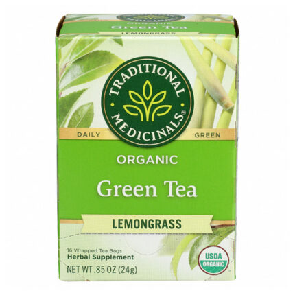 Traditional Medicinals Tea Grn Lemongrass 16 Bg