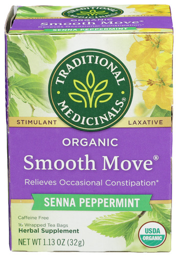 Traditional Medicinals Tea Smooth Move Ppprmint 16 Bg