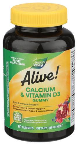 Natures Way Gummy Alive Calcium 60 Cp
