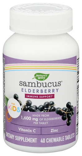 Natures Way Sambucus Kids Chew Tb 40 Ea
