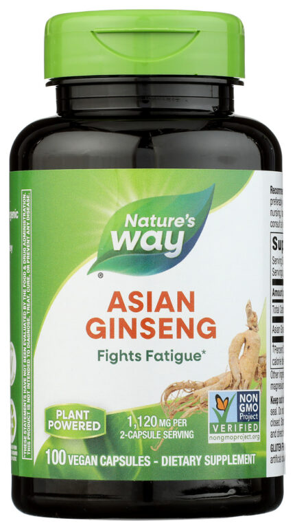 Natures Way Ginseng Asian 100Vegcp 100 Cp
