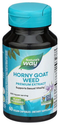 Natures Way Horny Goat Weed Std 60Vegcp 60 Cp
