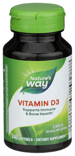 Natures Way Vitamin D3 Extra Strength 240 Sg