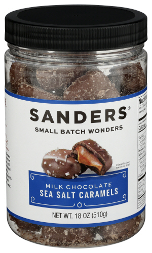 Sanders Caramels Mk Choc Sslt 18 Oz