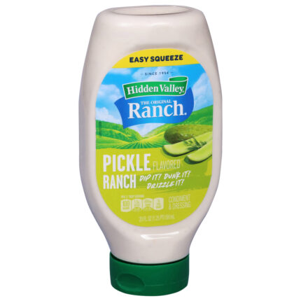 Hidden Valley Ranch, Pickle Flavored Condiment And Dressing, Case Of 6, 20 Fl Oz
