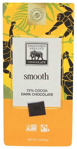Endangered Species Choc Bar Chimpnz Drk Choc 3 Oz