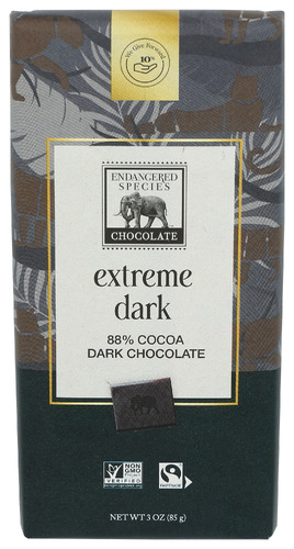 Endangered Species Choc Bar Blk Panther Xtrm D Ch 3 Oz