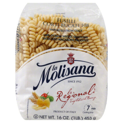 La Molisana Pasta Fusilli Bucati Corti 16 Oz