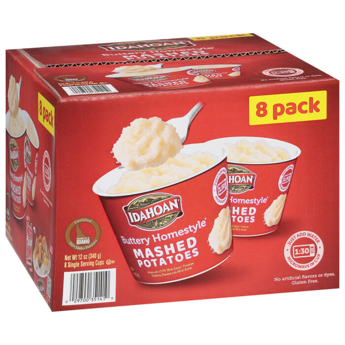 Idahoan, Buttery Homestyle Mashed Potatoes, Case Of 1, 12 Oz - Image 1