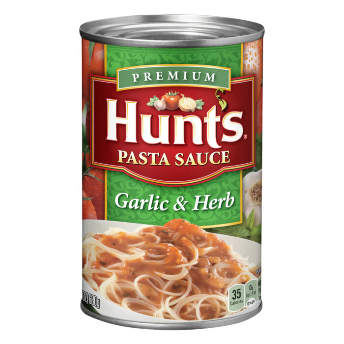 Hunt'S, Premium Garlic & Herb Pasta Sauce, Case Of 12, 24 Oz - Image 1