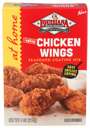 Louisiana Fish Fry Mix Coating Chkn Wing 4 Oz