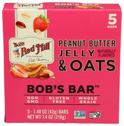 Bobs Red Mill Bar Oat Pb Jelly 5Pk 7.40 Oz