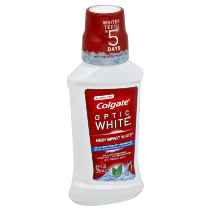 Colgate, Optic White Whitening Rinse, Case Of 6, 8 Fl Oz