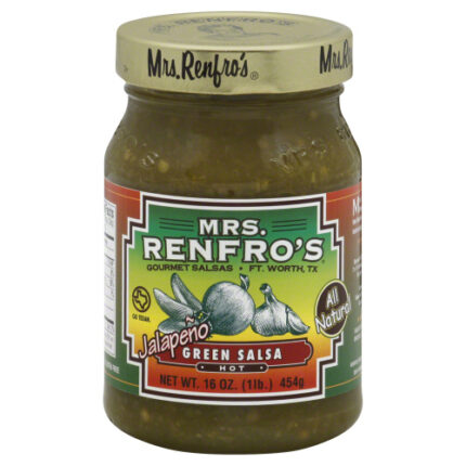 Mrs Renfro Salsa Green Hot 16 Oz