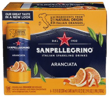 San Pellegrino Bev Sprkl Aranciata 6Pk 66.90 Fo