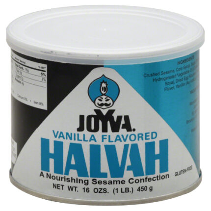 Joyva Halvah Tin Vanilla 16 Oz