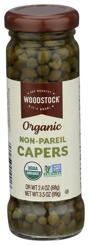 Woodstock Capers Non Pareil Org 3.50 Oz