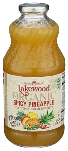 Lakewood Juice Spicy Pnapple Org 32 Fo