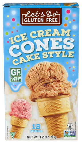 Lets Do Organics Ice Crm Cone Cake 1.20 Oz