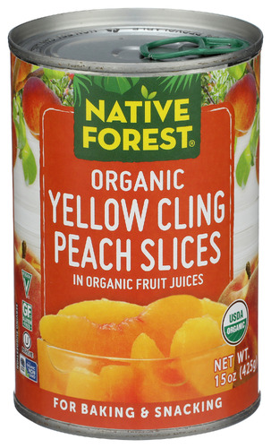 Native Forest Peach Slcd Org 15 Oz