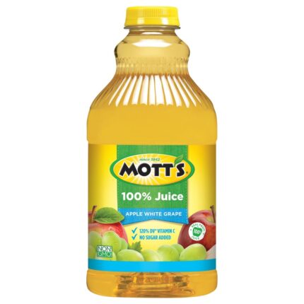 Mott'S, Apple White Grape 100% Juice, Case Of 8, 64 Fl Oz