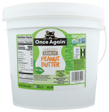 Once Again Butter Pnut Crnch Ns Org 9 Lb