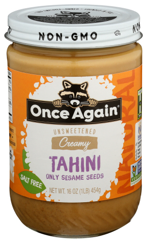 Once Again Tahini Sesame Natural 16 Oz