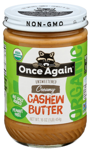 Once Again Cashew Bttr Nslt 16 Oz