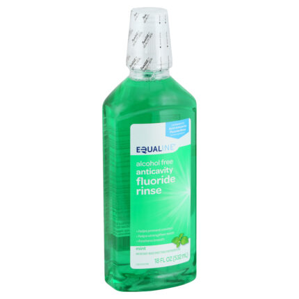 Equaline, Fluoride Rinse Alchohol Free Anticavity Mint, Case Of 4, 18 Fl Oz