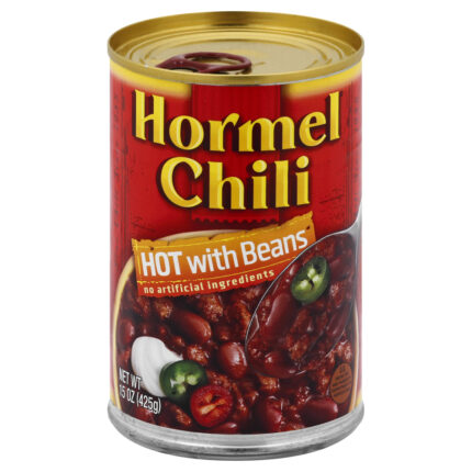Hormel, Hot With Beans Chili, Case Of 12, 15 Oz