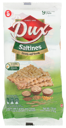 Dux Saltines Grains & Seeds 7.62 Oz