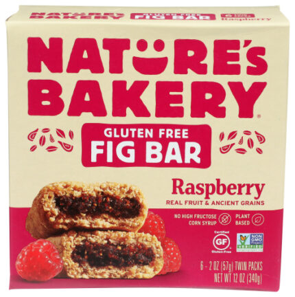Natures Bakery Bar Gf Fig Raspberry 6Ct 12 Oz