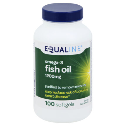 Equaline, Fish Oil 1200 Mg Softgels, Case Of 3, 100 Ct