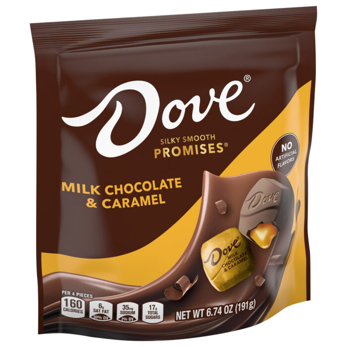 Dove, Promises Caramel &Milk Chocolate Candy Bag, Case Of 8, 6.74 Oz - Image 1