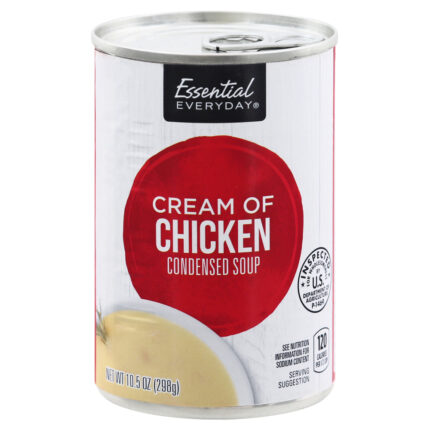 Essential Everyday, Cream Of Chicken Condensed Soup, Case Of 24, 10.5 Oz