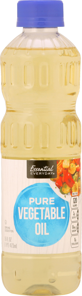 Essential Everyday, Pure Vegetable Oil, Case Of 24, 16 Fl Oz