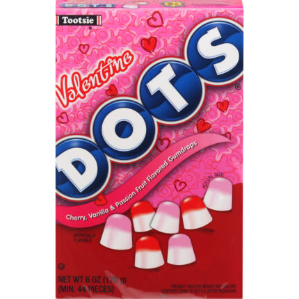 Tootsie, Dots Gumdrops Valentine, Case Of 12, 6 Oz