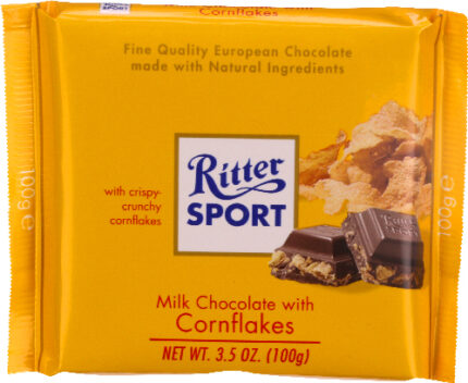 Ritter Sport Choc Bar Mlk Corn Flakes 3.50 Oz