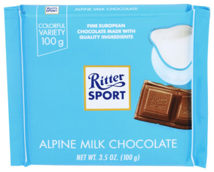 Ritter Sport Choc Bar Mlk Alpine 3.50 Oz